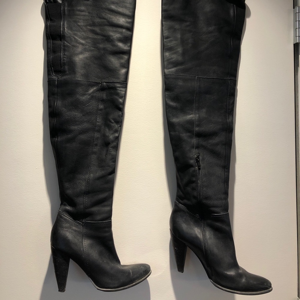 Italian Black Leather Over-the-knee boots from Browns